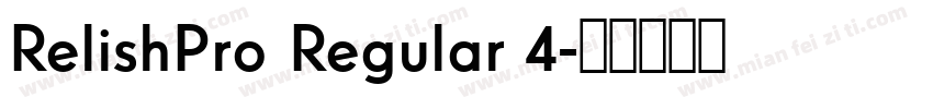 RelishPro Regular 4字体转换